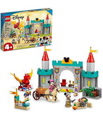 LEGO Disney Mickey and Friends Castle Defenders 10780 Buildable Toy with Minnie, Daisy and Donald Duck Plus Dragon & Horse Toys for Kids 4 Plus Years Old