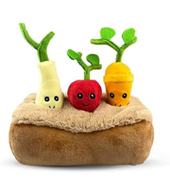 NANDOG Pet Gear Interactive Pet Plush Toys for Dogs (Veggies)