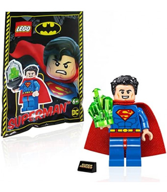 LEGO DC Super Heroes Minifigure - Superman (with Kryptonite and Display Stand) 76096