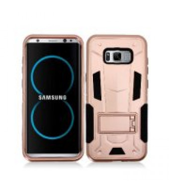 Rose Gold Contempo Tech Stand Case For Samsung Galaxy S8 Phone