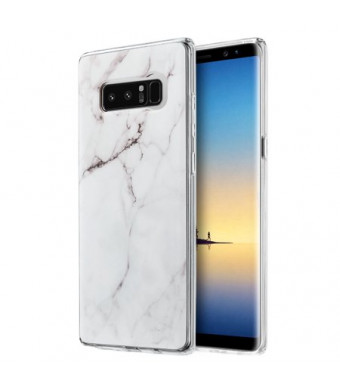 Classic White Marble Design TPU Case For Samsung Galaxy Note 8 Phone