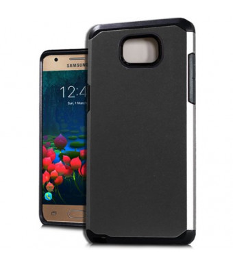 Black Slim Double Layered Case For Samsung Galaxy Halo / Galaxy J7v Phone