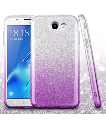 Purple Glitter Dazzle Case For Samsung Galaxy Halo / Galaxy J7v Phone