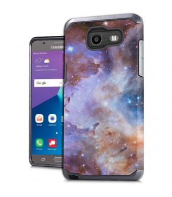 Stardust Marble Design Case For Samsung Galaxy Halo / Galaxy J7v Phone