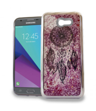 Dreamcatcher Pink Motion Glitter Chrome Case For Samsung Galaxy J7 Perx / J7 Prime / Halo / Sky Pro / J7 (2017) Phone