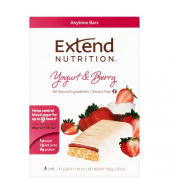 Extend Nutrition Yogurt & Berry Anytime Bars, 1.48 oz, 4 count
