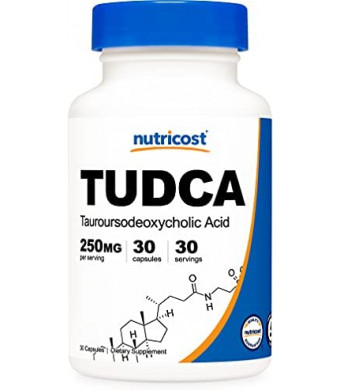 Nutricost Tudca 250mg, 30 Capsules (Tauroursodeoxycholic Acid) - Gluten Free, Non-GMO