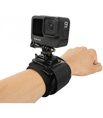 Pellking 360 Degree Rotation Camera Accessories Wrist Strap Band Holder Cycling Mount Compatible for GoPro Hero 1 2 3 3+ 4 5/6 Session