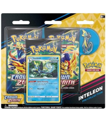 Pokemon TCG: SAS12.5 Crown Zenith Pin Box Collection - Inteleon