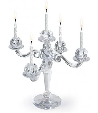 Fancy That 5228997 Cake Candelabra Birthday Holder with 9 Candles, 6.566, Assorted