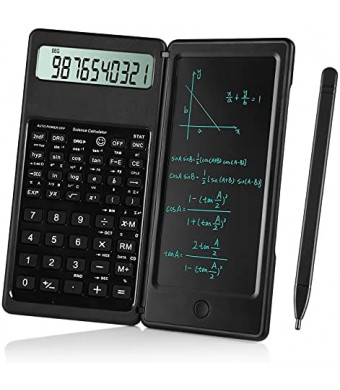 IPepul Scientific Calculator for high-School, 10 Digits Digital with Erasable Writing Board Math Calculator for Middle School & College