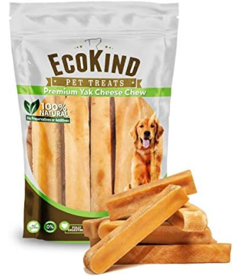 EcoKind Himalayan Yak Cheese Dog Chew, All Natural Premium Dog Treats, Healthy & Safe for Dogs, Long Lasting, Treats for Dogs, Easily Digestible, for All Breeds & Sizes (Large, 5-Pack)