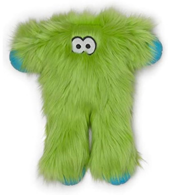 WEST PAW Rowdies Durable Plush Dog Toy with HardyTex and Zogoflex Chew Zones, PEET, Lime