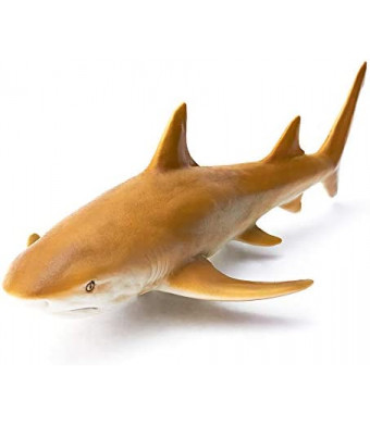 Lemon Shark Toys 11.4inch Recur Ocean Toys Action Figure Sea Life Shark Realistic Figurine, Soft PVC 1:20 Replica Sea World Collection Toys for Kids Boys Gift Ages 3+