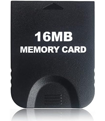 16MB(251 Blocks) High Speed Gamecube Storage Save Game Memory Card Compatible for Nintendo Gamecube & Wii Console Accessory Kits - Black