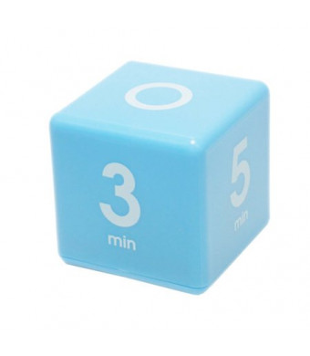 Cube Timer 1-3-5-7 minute preset timer- Blue