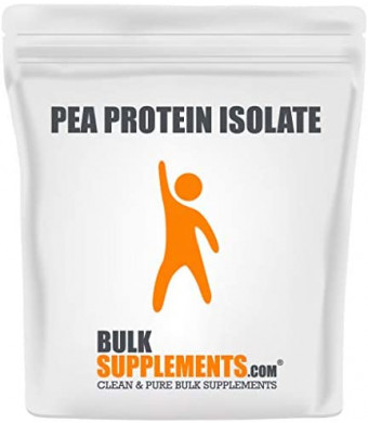 BulkSupplements.com Pea Protein Isolate - Pea Protein Powder - Vegan Protein Powder - Plant Protein Powder - Unflavored Protein Powder - Plant Based Protein Supplement (1 Kilogram - 2.2 lbs)