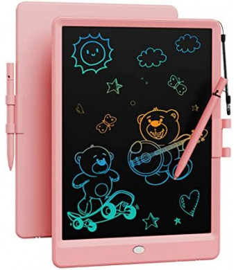 Bravokids Toys for 3-6 Years Old Girls Boys, LCD Writing Tablet 10 Inch Doodle Board, Electronic Drawing Tablet Drawing Pads, Educational Birthday Gift for 3 4 5 6 7 8 Years Old Kids Toddler (Pink)