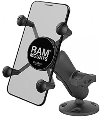 RAM Mounts RAP-B-138-UN7U X-Grip High-Strength Composite Phone Mount with Drill-Down Base with Medium Arm