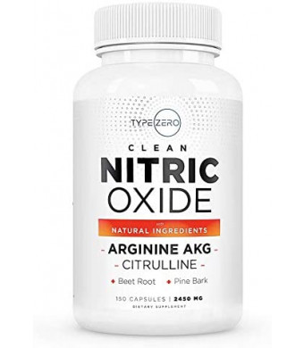 6X Natural Nitric Oxide Booster Supplement - Beetroot, Arginine AKG, Citrulline, Pine Bark, Garlic, Vit C | #1 Pre Workout Nitric Oxide Pills for Men, Nitrous Oxide Beet Capsules Blood Flow Supplement