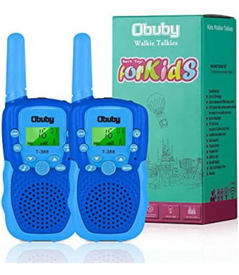 Obuby Toys for 3-12 Year Old Boys Girls Walkie Talkies for Kids 22 Channels 2 Way Radio Gifts with Backlit LCD Flashlight 3 KMs Range Gift Toy for Boy Girl to Outside,Camping,Hiking