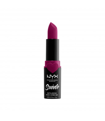 NYX Professional Makeup Suede Matte Lipstick, lightweight vegan formula, Sweet Tooth