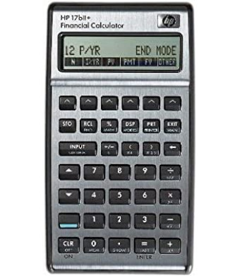 HP 17BII+ Financial Calculator, Silver