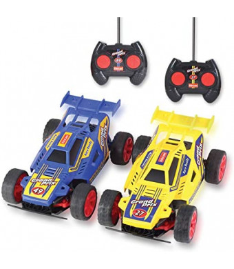 Kidzlane Remote Control Cars – 2 Race Cars Racing Together with All-Direction Drive, 35 ft Range - Great RC Car Toy for Kids Boys 4-7, 8-12 Years Old