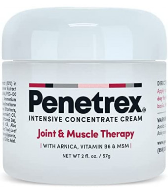 Penetrex Joint & Muscle Therapy – 2oz Cream – Intensive Concentrate for Joint and Muscle Recovery, Premium Formula with Arnica, Vitamin B6 and MSM Provides Relief for Back, Neck, Hands, Feet