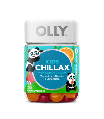 OLLY Kids Chillax Gummies, Chewable Supplement, Sunny Sherbet, 50ct