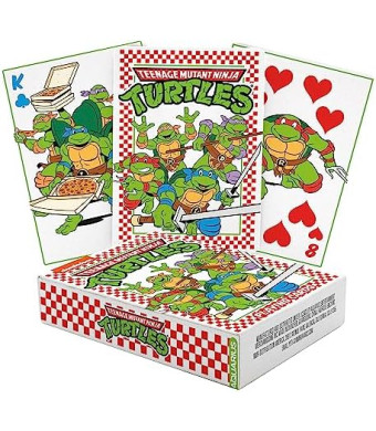 AQUARIUS Teenage Mutant Ninja Turtles Pizza Playing Cards – TMNT Themed Deck of Cards for Your Favorite Card Games - Officially Licensed TMNT Merchandise & Collectibles