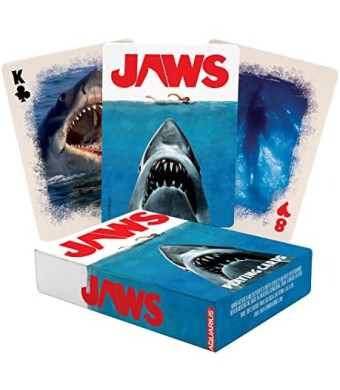 AQUARIUS Jaws Playing Cards - Jaws Themed Deck of Cards for Your Favorite Card Games - Officially Licensed Jaws Merchandise & Collectibles, 2.5 x 3.5