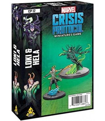 Marvel Crisis Protocol Loki and Hela CHARACTER PACK | Miniatures Battle Game | Strategy Game for Adults and Teens | Ages 14+ | 2 Players | Avg. Playtime 90 Minutes | Made by Atomic Mass Games