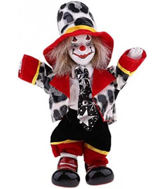 KODORIA Clown Doll Clown Figure Doll Halloween Ornaments Home Table Desk Top Decor - #2