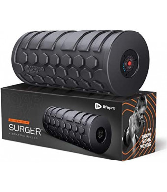 Lifepro 4-Speed Vibrating Foam Roller - High Intensity Vibrating Roller for Muscle Recovery, Mobility & Pliability Training - Deep Tissue Vibrant Massage for Awesome Trigger Point Sports Therapy