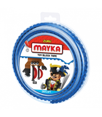 Mayka Toy Block Tape, 6.5ft 2-stud (Blue)