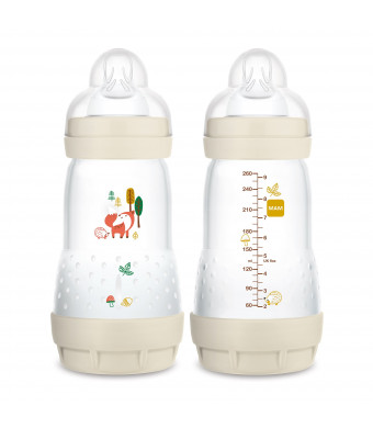 MAM Easy Start Matte Anti-Colic Bottle, 9 oz, Unisex, 2 pack