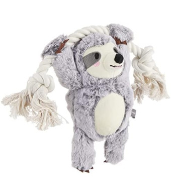 Fringe Studio Dog Toy, Girlie Sloth On A Rope Plsh Pet Toy (289372), 1 Count (Pack of 1)