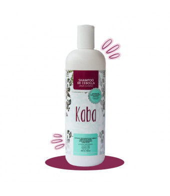 Kaba red onion shampoo. champú de cebolla roja. accelerates hair growth, stops hair loss. does not onion smell., 16.9 Ounce (Pack of 1)