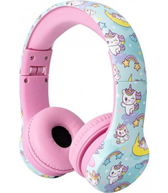 Snug Play+ Kids Headphones with Volume Limiting for Toddlers (Boys/Girls) - Unicorns