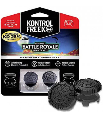 KontrolFreek FPS Freek Battle Royale Nightfall for Nintendo Switch Pro Controller | Performance Thumbsticks | 2 High-Rise Concave | Black