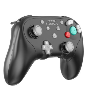 Retro Fighters BattlerGC Wireless Controller - Gamecube, Game Boy Player, Switch & PC Compatible (Black)