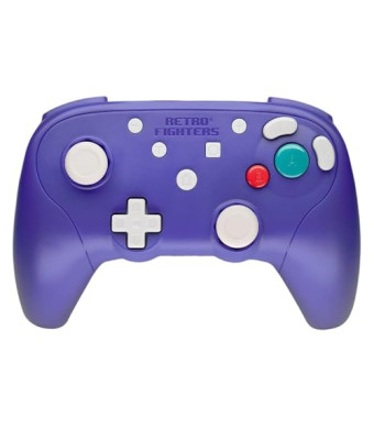 Retro Fighters BattlerGC Wireless Controller - Gamecube, Game Boy Player, Switch & PC Compatible (Blue/Purple)