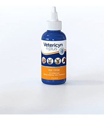 Vetericyn Plus All Animal Ear Rinse Liquid, 4-ounce Drops