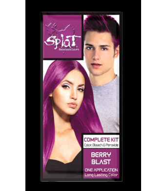 Splat Berry Blast Hair Color Kit, Semi-Permanent Magenta Pink Dye