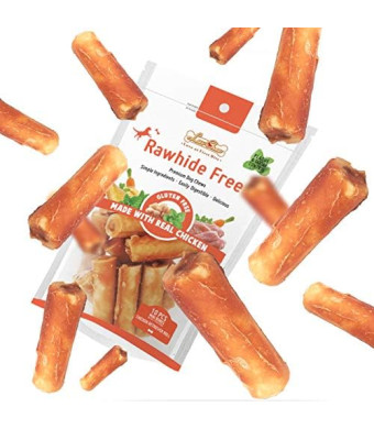 Gluten Free Rawhide Free Dog Chew Chicken Rolls Mini 2.5" for Small Dogs 10 pcs/Pack