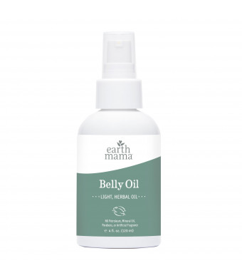 Earth Mama Belly Oil for Itchy Pregnancy Stretch Marks (4 fl oz)