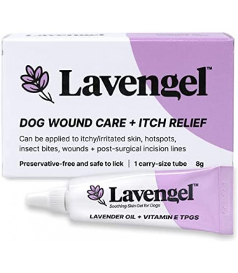 Lavengel Dog Skin Care Gel - Highly Concentrated Antimicrobial Ointment Relieves Itchy Skin and Heals Wounds Naturally, Natural First-Aid Helps Reduce Skin Irritation and Hotspots, We Support Rescues