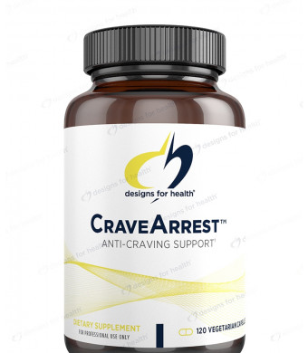 Designs for Health CraveArrest - L-Tyrosine Anti-Craving Support Supplement with 5-HTP, B6, Rhodiola, B12 - Designed for Serotonin + Dopamine Support (120 Capsules)