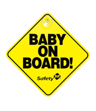 Safety 1?? Baby On Board Sign, Yellow